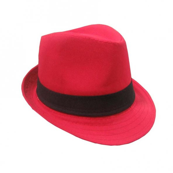 salarticaret kırmızı anaokul fötr şapka 50 cm