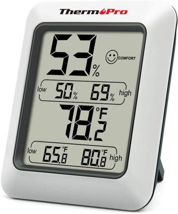 ThermoPro TP50 Termometre İç Mekan Dijital Isı ve Nem Ölçer