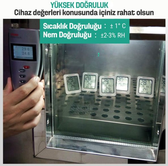 ThermoPro TP50 Termometre İç Mekan Dijital Sıcaklık ve Nem Ölçer - 5