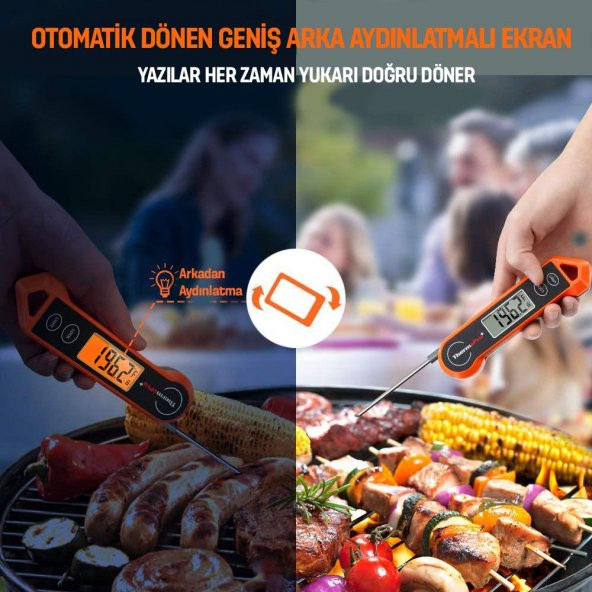 ThermoPro TP19H Su Geçirmez Katlanabilir Gıda Termometresi - 7