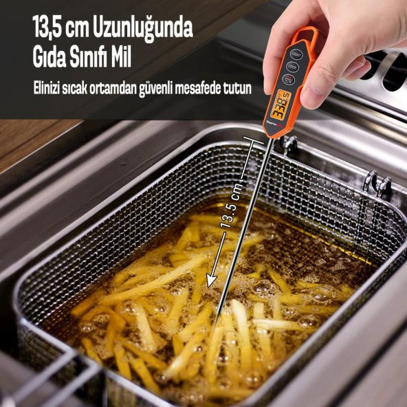 Thermopro Tp01h Işıklı Daldırma/Saplama Gıda Pişirme Termometresi - 2