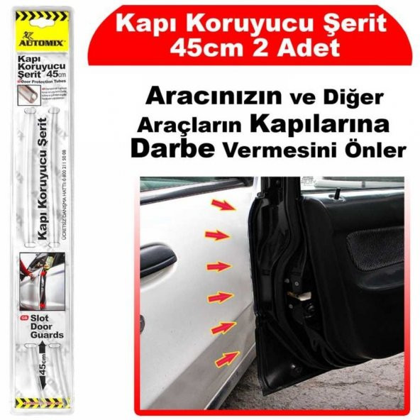 Automix Oto Kapı Koruyucu Şerit Şeffaf 1 Tk 2 Ad 11600 - 1