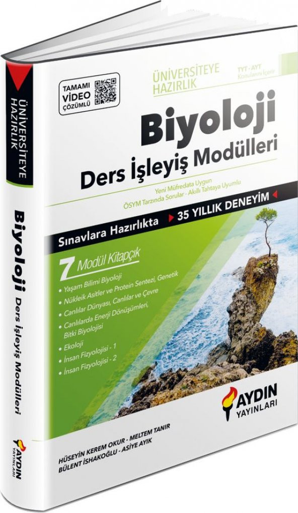 TYT AYT Biyoloji Ders İşleyiş Modülleri Aydın Yayınları - 1