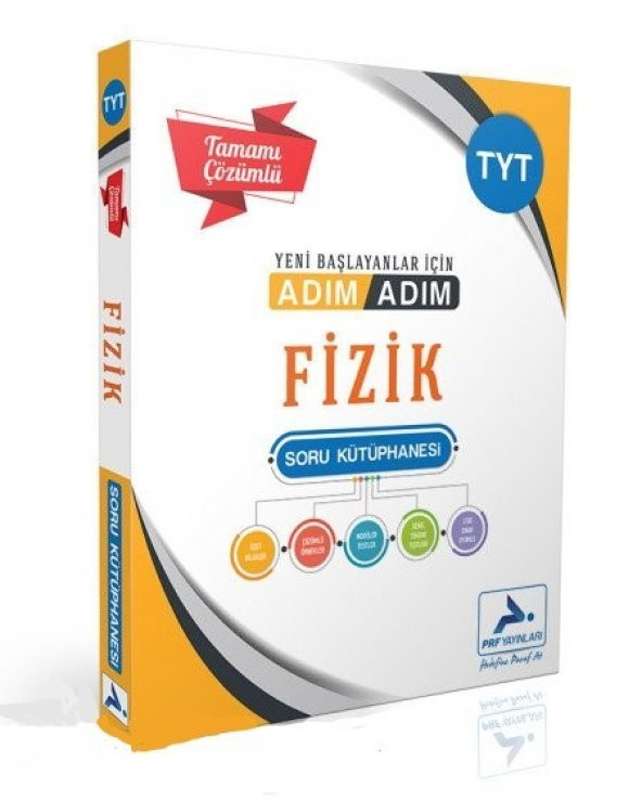 TYT Fizik Adım Adım Tamamı Çözümlü Soru Kütüphanesi PRF Paraf Yayınları