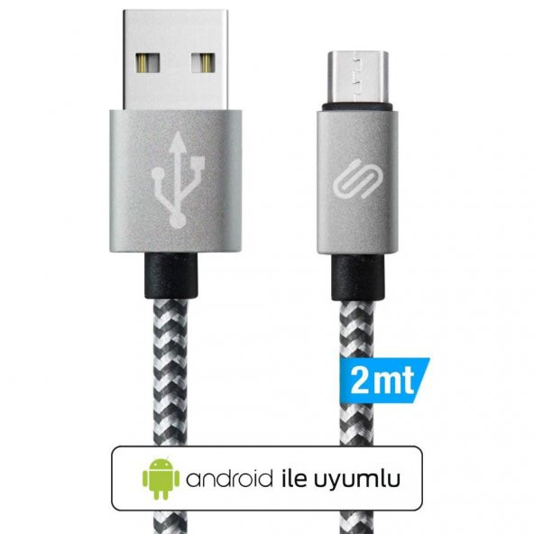 QWERTS Micro USB Hızlı Şarj Kablosu (2 Metre) - 1