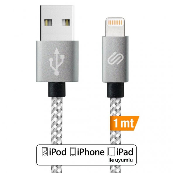 QWERTS Apple iPhone 5 6 7 8 X USB Hızlı Data Sarj Kablosu 1 Metre - 2