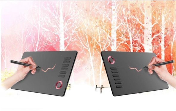 Veikk A15 Pro 10 x 6" 8192 Level 5080 LPI Grafik Tablet + Kalem - 5