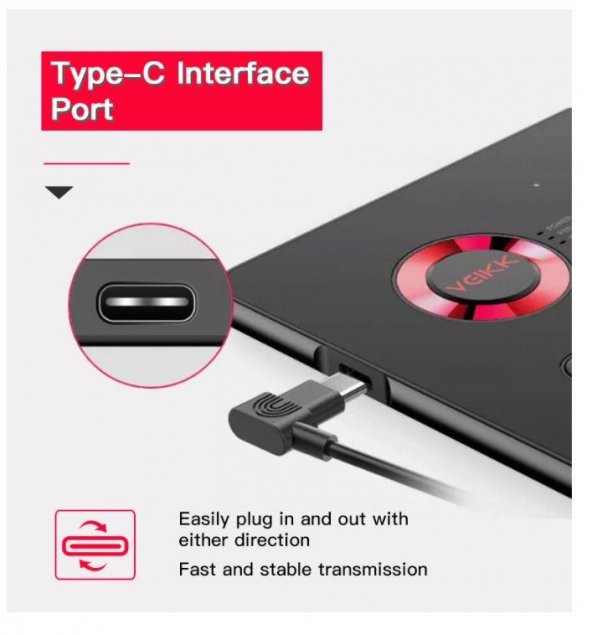 Veikk A15 Pro 10 x 6" 8192 Level 5080 LPI Grafik Tablet + Kalem - 6