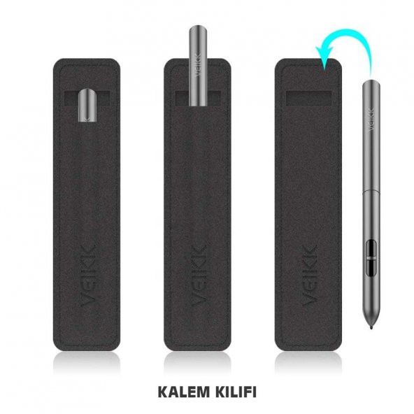 Veikk S640 ve A30 Grafik Tabletler İçin 8192L Pilsiz Kalem (Veikk - 7
