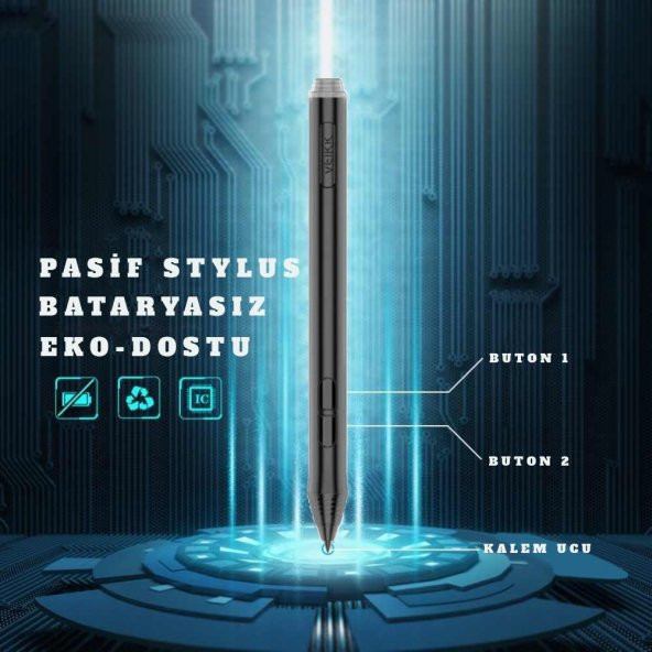 Veikk A50, Veikk A15 ve Veikk A15 Pro Grafik Tabletler İçin Pilsiz Pasif Kalem (Veikk P02) - 8