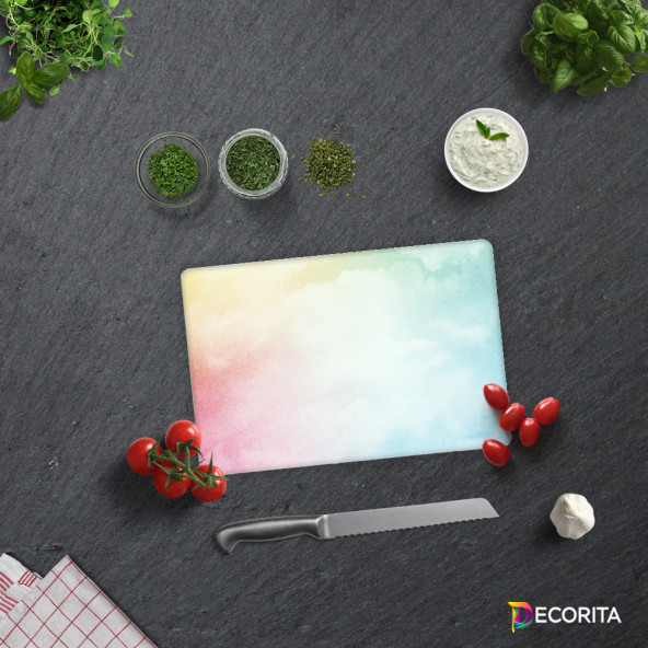 DECORITA Cam Kesme Tahtası- Renkli Değişim