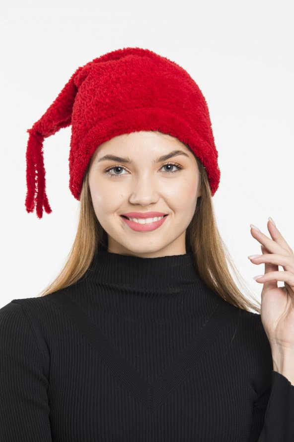 Kadın Peluş Şapka Kışlık Bere - 6