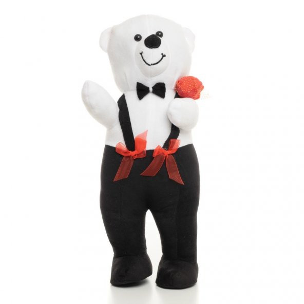 Güllü Ayakta Duran Peluş Ayıcık - 2