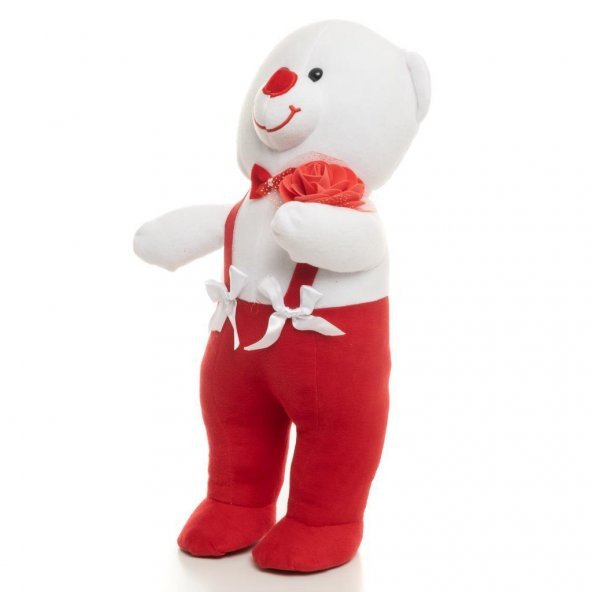 Güllü Ayakta Duran Peluş Ayıcık - 8