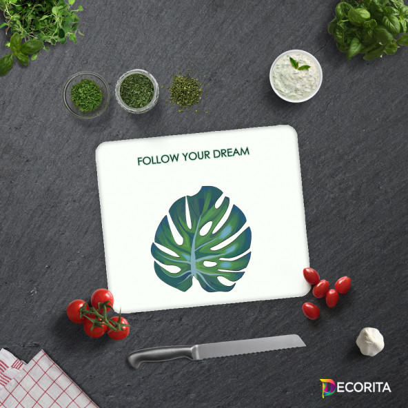 DECORITA Cam Kesme Tahtası- Follow Your Dream - 2