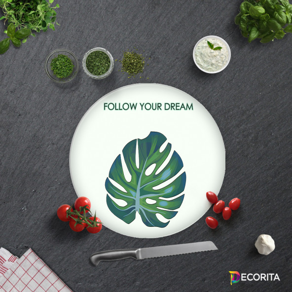 DECORITA Cam Kesme Tahtası- Follow Your Dream - 4