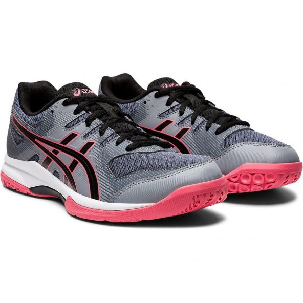 Asics Gel Rocket 9 Kadın Salon Ayakkabısı Gri - Pembe - 1