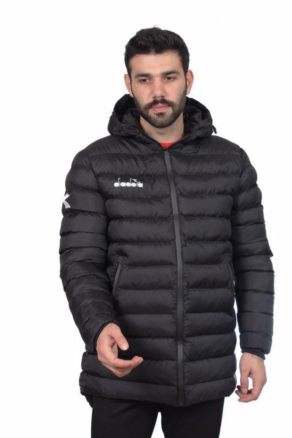 Diadora Roy Anorak Uzun Mont Siyah - 3