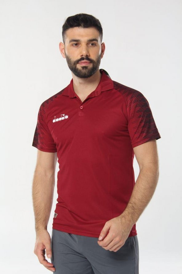 Diadora Ritim Kamp Polo T-Shirt Bordo