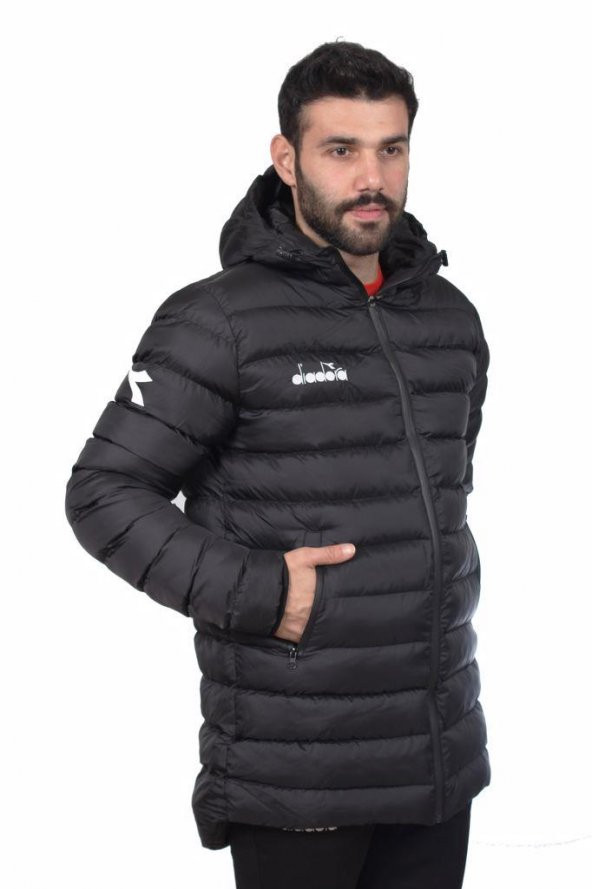 Diadora Roy Anorak Uzun Mont Siyah - 1