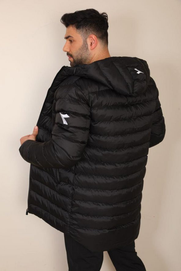 Diadora Roy Anorak Uzun Mont Siyah - 5