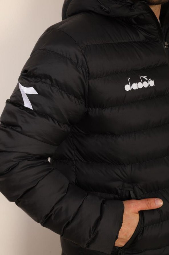 Diadora Roy Anorak Uzun Mont Siyah - 6