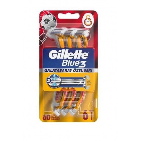 Gillette Gilette Blue 3 Galatasaray Tıraş Bıçağı 6 Lı 7702018543700
