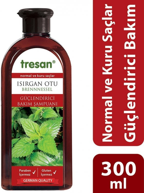 Tresan Şampuan Isırgan Özlü Güçlendirici Bakım Normal Kuru Saçlar 300 Ml