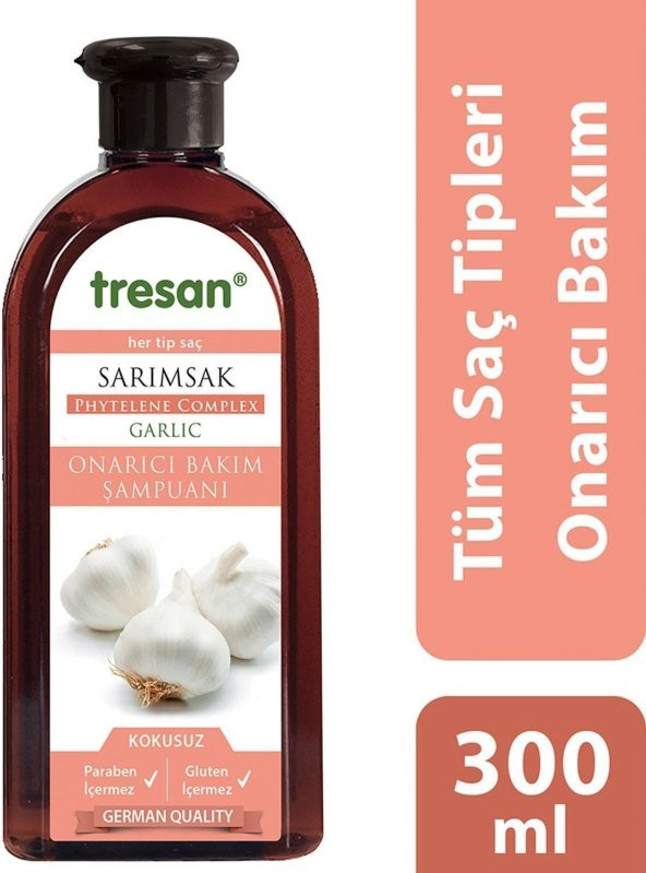Tresan Şampuan Sarımsak Özlü Onarıcı Bakım Tüm Saçlar 300 Ml