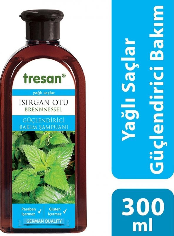 Tresan Şampuan Isırgan Özlü Güçlendirici Bakım Yağlı Saçlar 300 Ml