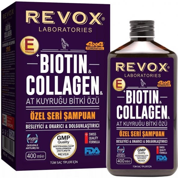 Revox Şampuan Bıotın Collagen At Kuyruğu Özlü 360 Ml