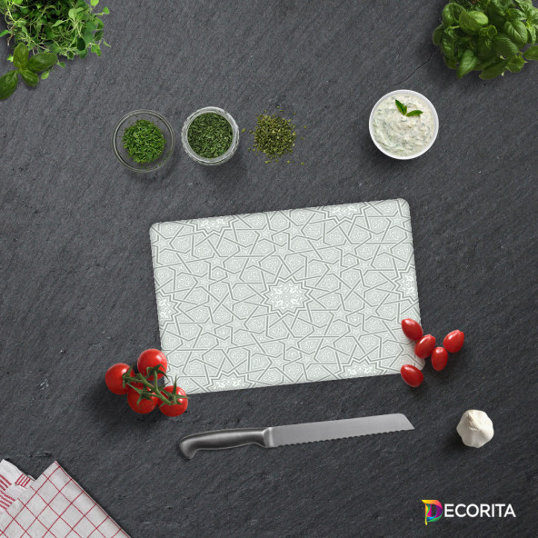 DECORITA Cam Kesme Tahtası- Selçuklu Desen