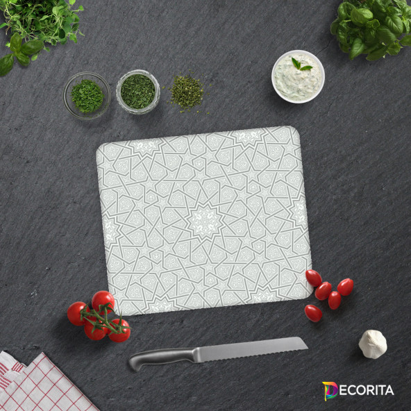 DECORITA Cam Kesme Tahtası- Selçuklu Desen - 2
