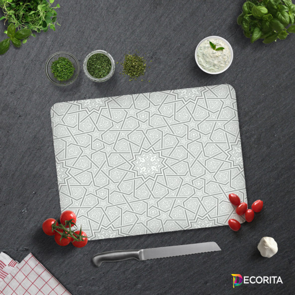 DECORITA Cam Kesme Tahtası- Selçuklu Desen - 3