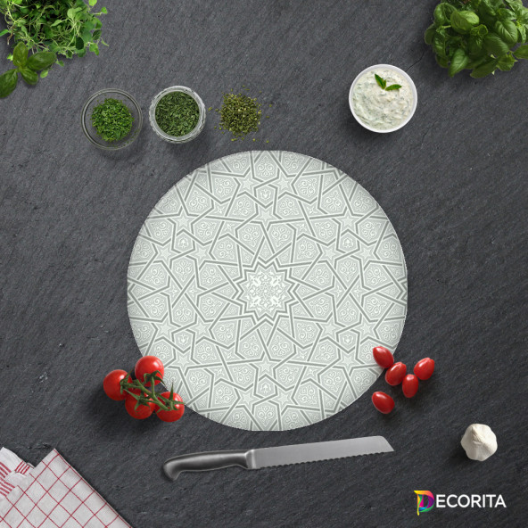 DECORITA Cam Kesme Tahtası- Selçuklu Desen - 4