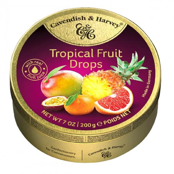 CAVENDISH&HARVEY Tropikal Meyve Aromalı Dolgulu Şeker 200 G