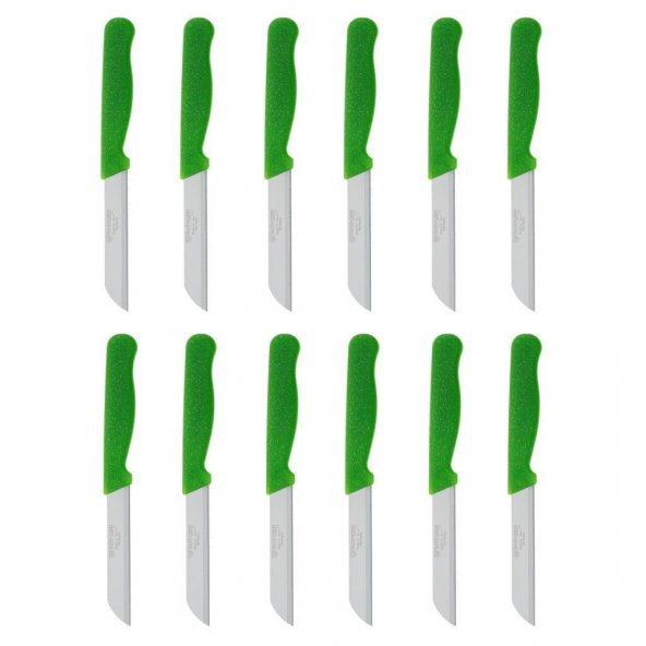 Solingen Simli Meyve Bıçağı 12li Takım - Yeşil