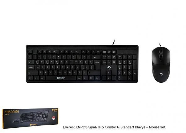Everest Usb Combo Q Standart Klavye Mouse Set KM-515 - 8