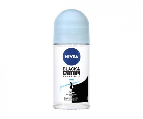 Nivea Invisible Black White Pure Roll-On Deodorant 50 ml Kadın