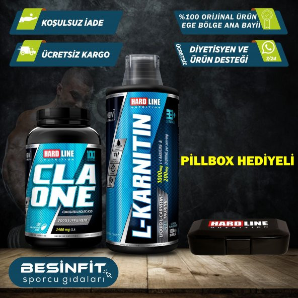 Hardline Form Kombinasyonu L Karnitin Sıvı 1000ML + Cla One Diyet