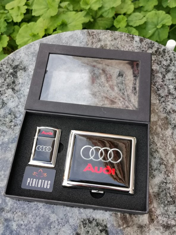 Audi 2li Çakmak ve Aynalı Tabaka Seti