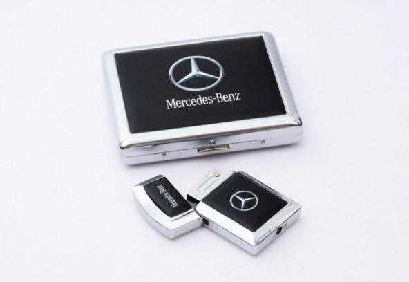 Mercedes 2li Çakmak ve Aynalı Tabaka Seti