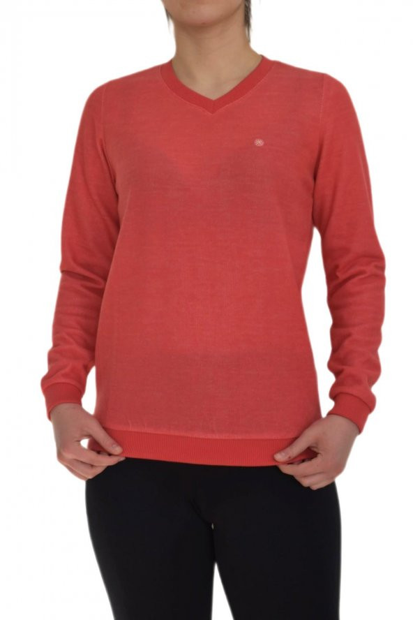 Bayan V Yaka Sweatshirt BGLNT86940 - 3