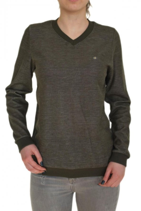 Bayan V Yaka Sweatshirt BGLNT86940 - 4