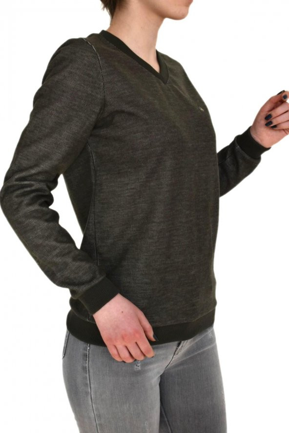 Bayan V Yaka Sweatshirt BGLNT86940 - 11