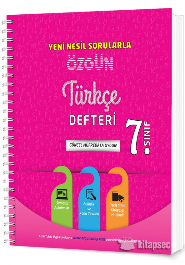7. Sınıf Özgün Türkçe Defteri ve Pekiştirme Yaprakları - 1