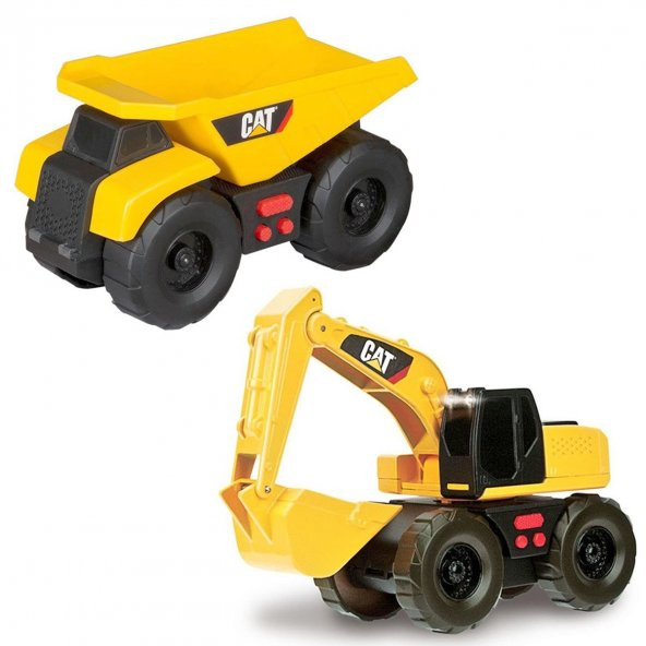 CAT Sesli ve Işıklı Mini İş Araçları - 3