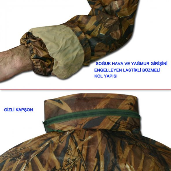 Savage Imperteks Pardesü Yağmurluk 11011 (Sazlık Desen) XXL - 2