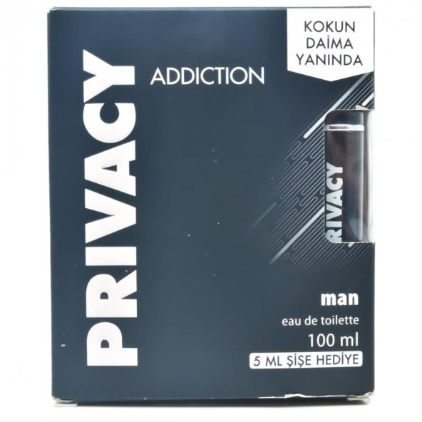 Privacy Man Addıctıon EDT 100 ml Erkek Parfüm 5 Ml Şişe Hediye
