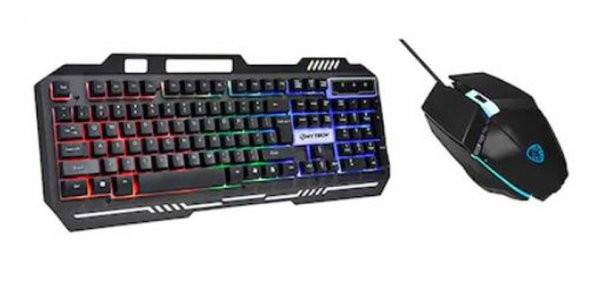 Hytech Quin RGB Zemin Ayd. USB Q Gaming Klavye+Mouse HKM-X86